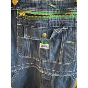 Liberty Overalls Mens 38x32 Blue Carpenter Bibs Work Farm Trucker Workwear Y2K